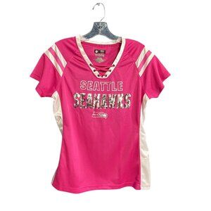 Seattle Seahawks Hot Pink Sequin Jersey
